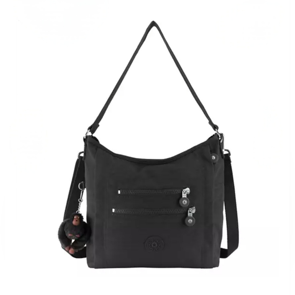 KIPLING BAG BLACK CROSSBODY & SHOULDER NEW MEDIUM PURSE BELAMMIE - Picture 6 of 17